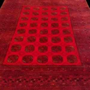 Afghan Rug, Large Size, 250 X 345 Cm, Hand-knotted Wool In Afghanistan Circa 1980, Good Condition