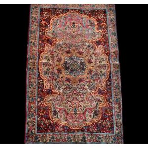 Kirman Raver Rug, 1880, Qajar Dynasty, Iran, 122 X 195 Cm, Hand-knotted Wool, Collection