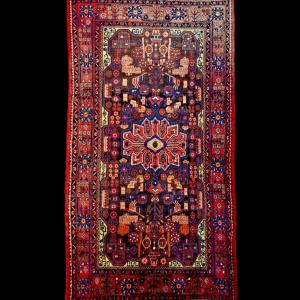 Nahavand Rug, 163 X 306 Cm, Kork Wool, Hand-knotted In Iran Around 1970, In Perfect Condition
