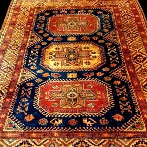 Kazak Rug, 215 X 280 Cm, Hand-knotted Wool From The Caucasus Circa 1970, In Very Good Condition, Tribal Design