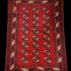 Afghan Rug, 111 X 156 Cm, Hand-knotted Wool On Wool, Mid-20th Century, Afghanistan 