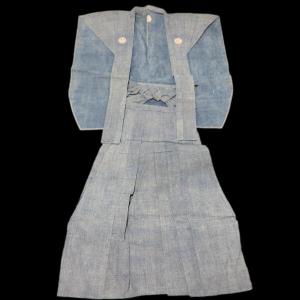 裃 Vêtement Samouraï, Kamishimo en soie, mon, période Edo, Japon, XIXème siècle, traditionnel