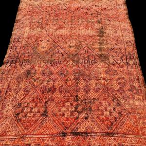 Tapis Beni M'guild, 185 x 275 cm, laine sur laine, XIXème siècle, Maroc, collection, rare