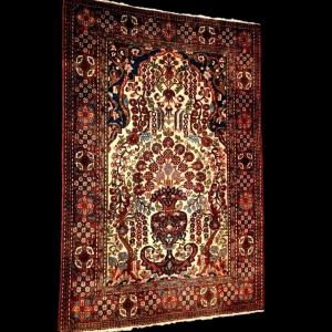 Tapis Téhéran, 138 x 206 cm, laine nouée main, Iran, début XXème,1920-1930, fin dynastie Kadjar