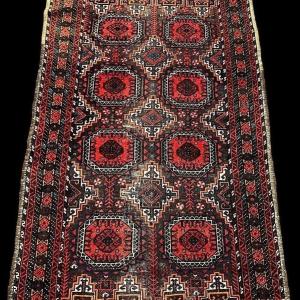 Baluch Carpet, 95 X 158 Cm, Mid-20th Century, Wool On Hand-knotted Wool, Afghanistan