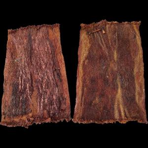 Pair Of Maori Tapas, Plant Fibers & Objects, Talismans, New Zealand, 1960s–1970s, Signed