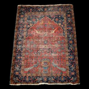 Tabriz And Kadjar Rug, 138 X 178 Cm, Hand-knotted Wool, Iran, 19th Century, Vision Of Paradise