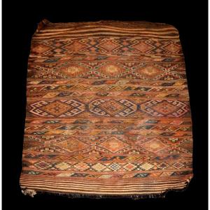Mafrash, Shahsavan Kilim From The Moghan Tribe, 97 X 112 Cm, Wool/wool, Woven In The Sumak Style, 19th Century