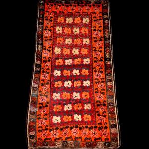 Gabbeh Rug, 129 X 247 Cm, Wool On Wool, Hand-knotted In Iran, Early 20th Century