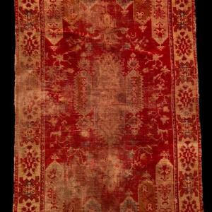 Rug, Yastik, Welcome Rug, 57 X 131 Cm, Anatolia, Hand-knotted Wool, Mid-19th Century