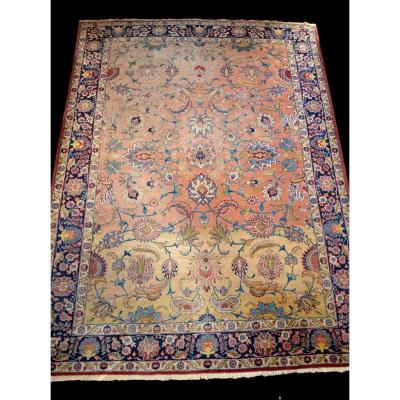 Antique Persian Tabriz Rug, 1920-1930, Iran, 252 Cm X 334 Cm, Hand-knotted Wool, Beautiful