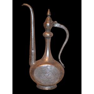 Aftafa With Rabbit Ewer, Tinned Copper, Eastern Iran, Northwest Persia, XIXth Century