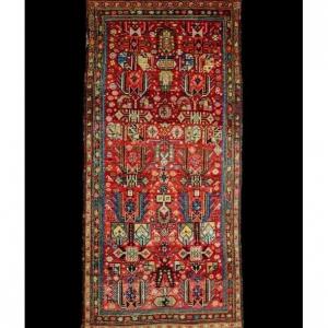 Tapis ancien Karabagh, Caucase, 112 cm x 240 cm, laine sur laine nouée main, XIXème siècle, superbe