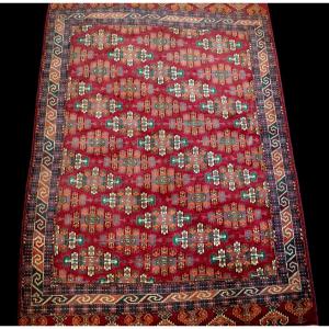 Old Tekké Rug, 163 Cm X 245 Cm, Hand-knotted Wool, Turkestan, 1950s, Perfect Condition