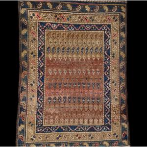 Tapis Afshar, décor de botehs, 105 cm x 147 cm, laine nouée main, milieu XXème siècle, parfait