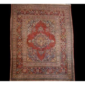 Tapis Persan Tabriz ancien, 142 x 191 cm, Perse, dynastie Kadjar, seconde moitié du XIXème S