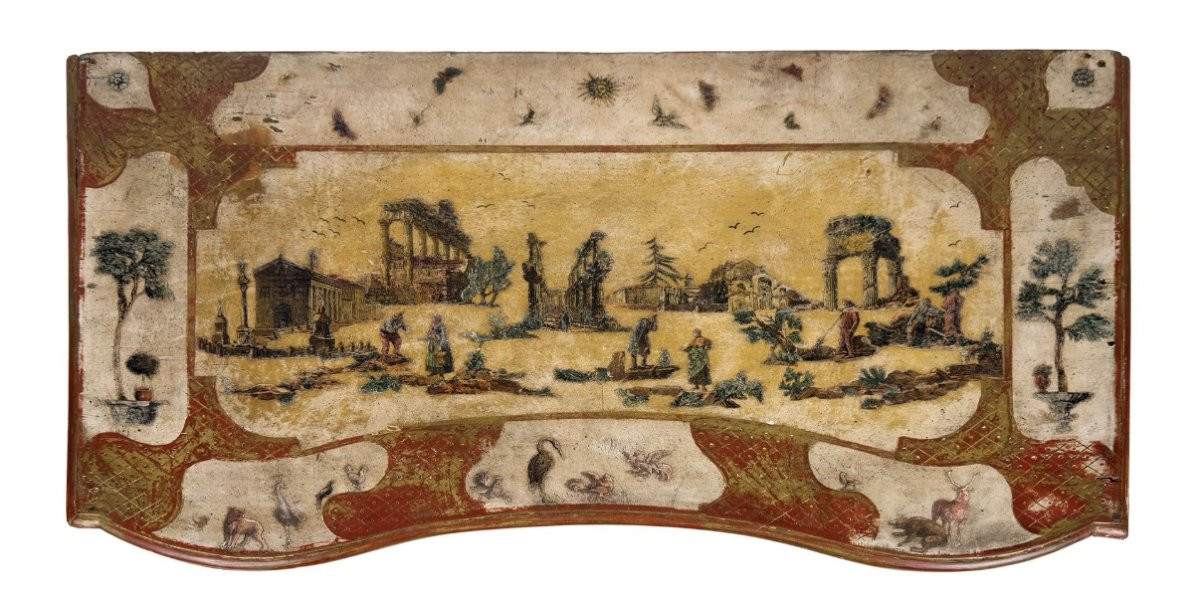 Commode en bois peint - Venise XVIII° siècle-photo-3