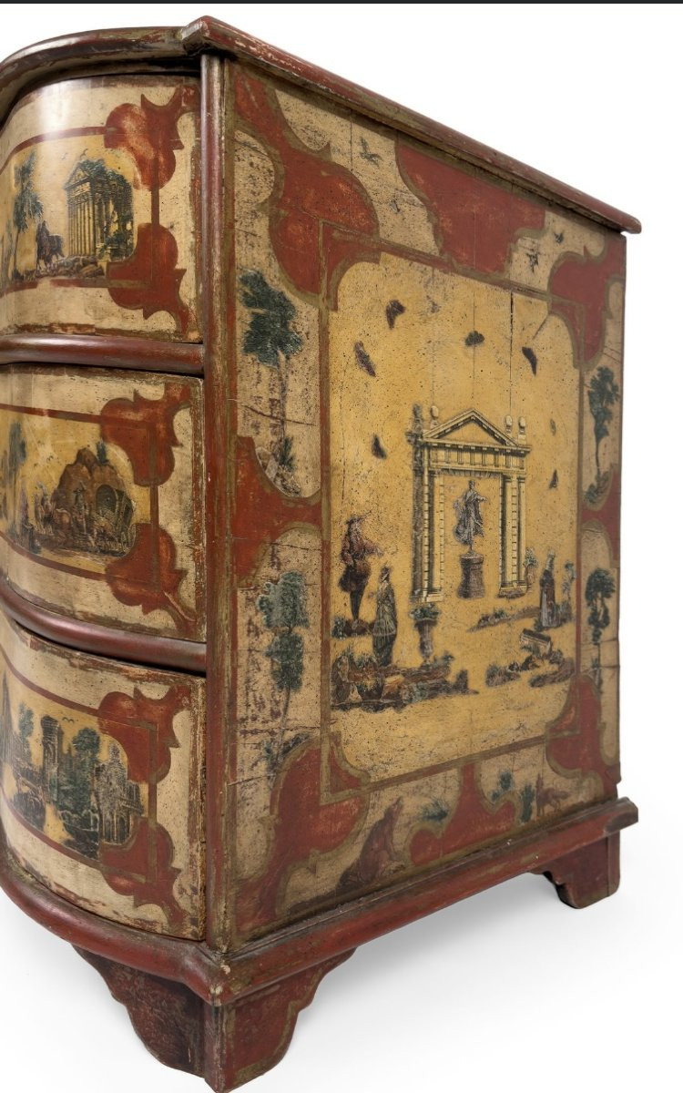 Commode en bois peint - Venise XVIII° siècle-photo-4