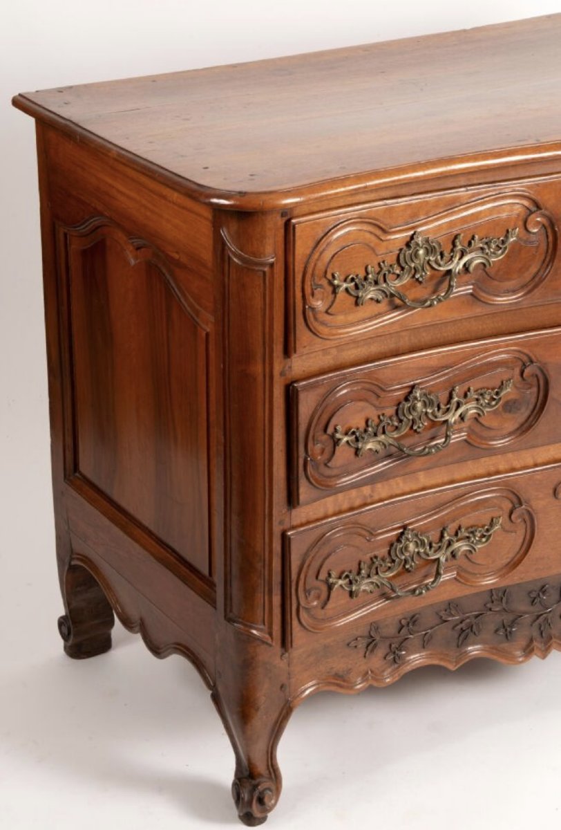 18th-century Walnut Chest Of Drawers-photo-3