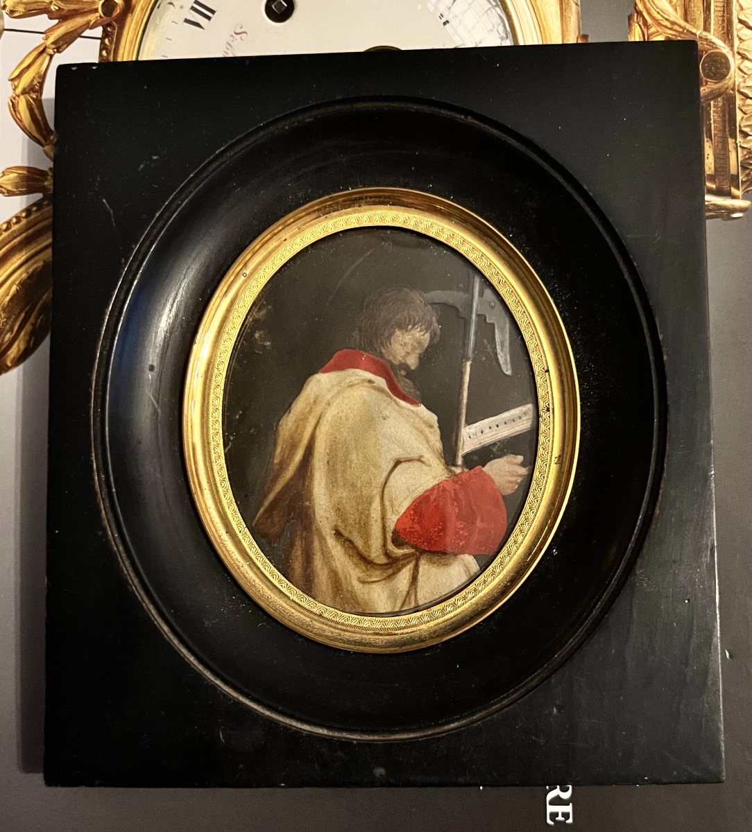 Portrait ancien religieux XIXe
