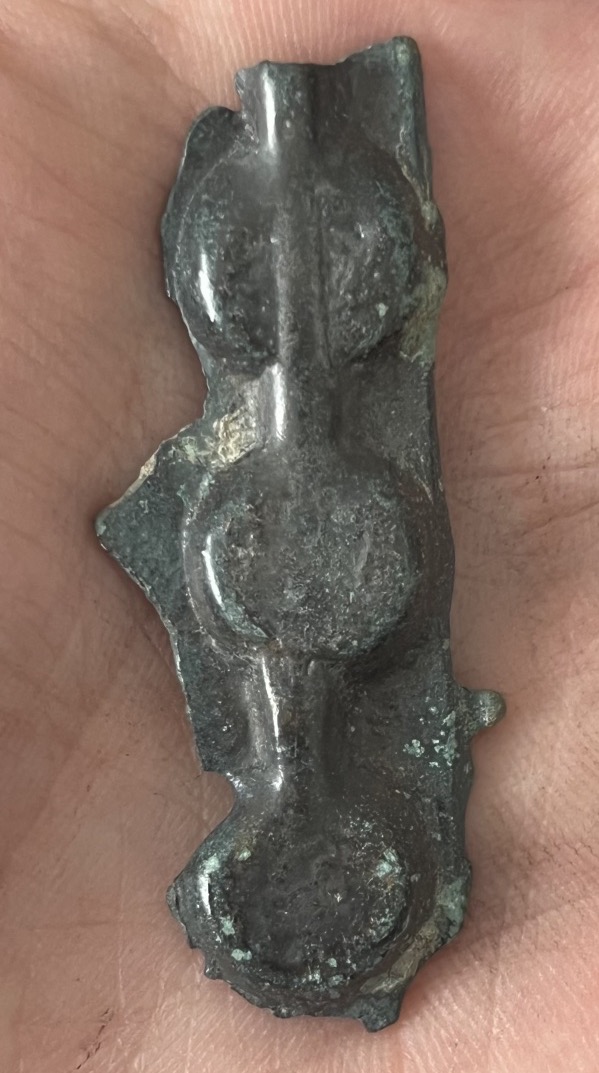 Rare chapelet pour frappe de monnaie gauloise en bronze 