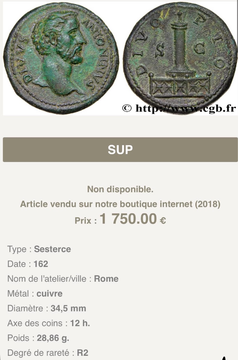 Roman Coin: A Sestertius Of Antoninus Pius -photo-4