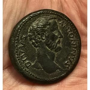 Roman Coin: A Sestertius Of Antoninus Pius