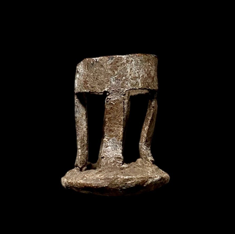 An Early Small Pewter Candlestick, 12th-14th Century-photo-2