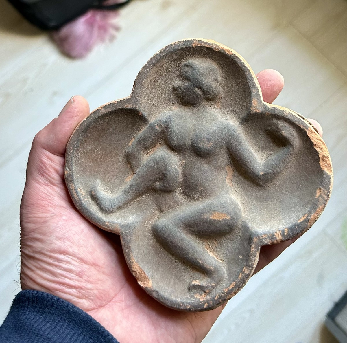 Terracotta Ceiling Tile, 16th-17th Century-photo-2