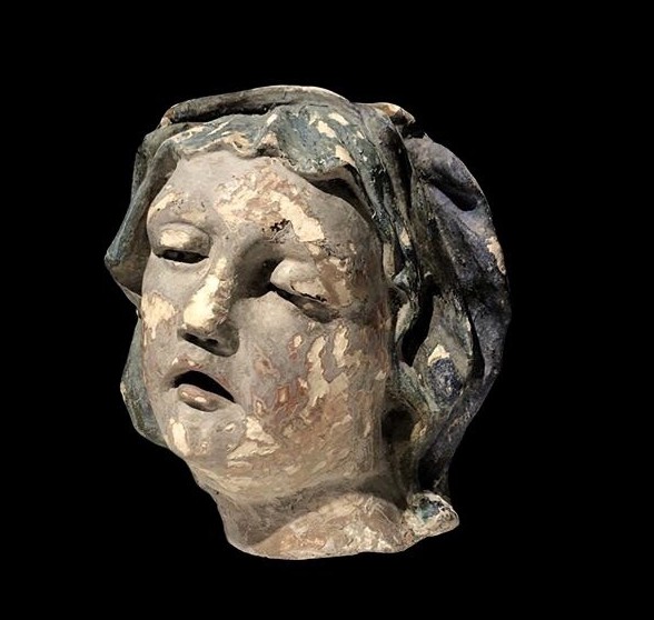 Stone Head Of The Virgin, Early 16th Century-photo-2