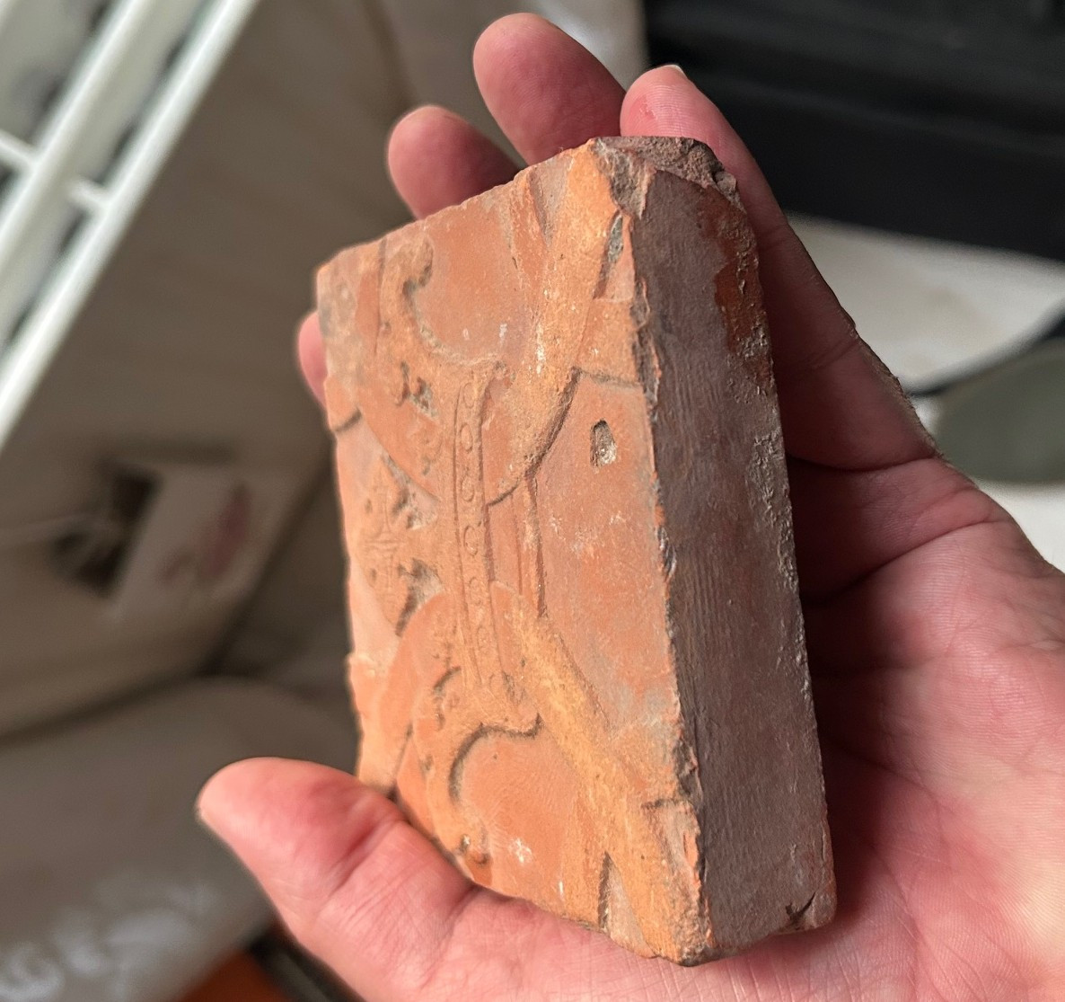 Un Carreau de Pavement Allemand à Décor de Couronne-XVe Siècle-photo-4