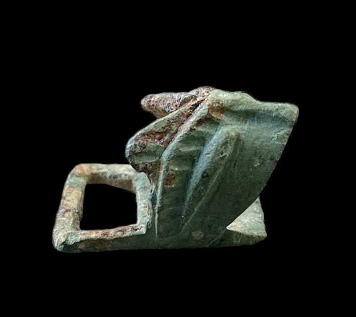 A Romanesque Zoomorphic Bronze Buckle, 11th-12th Century-photo-2