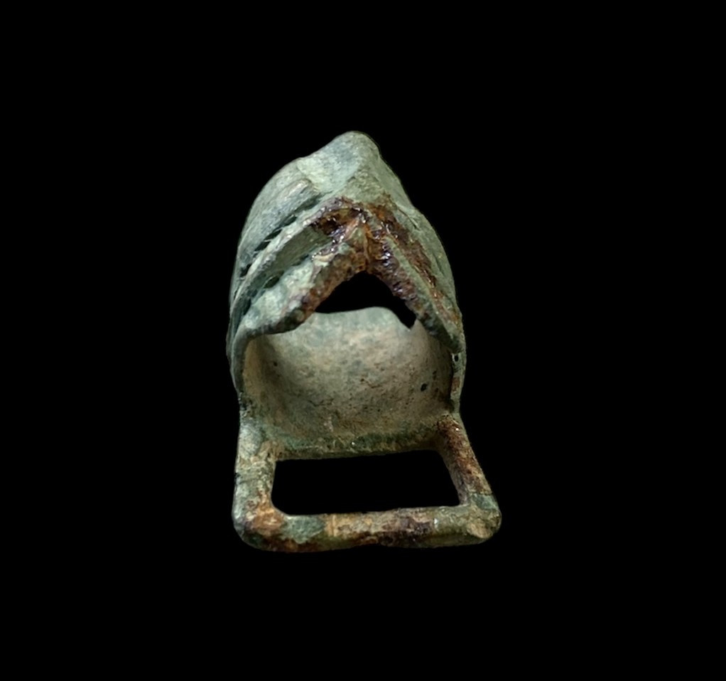 A Romanesque Zoomorphic Bronze Buckle, 11th-12th Century-photo-3