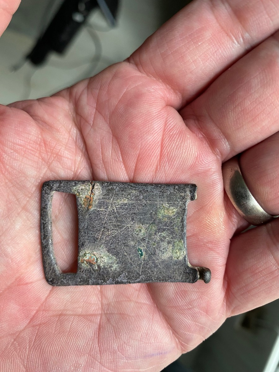 Une Boucle De Ceinture En Argent Et émail Du 7e-8e Siècle Avec Pégase-photo-3