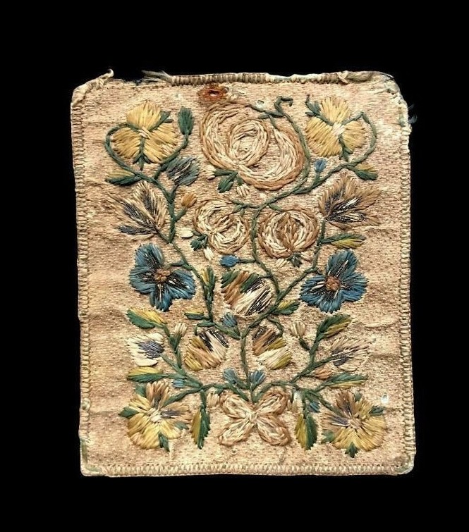 Embroidered Fragment Of A Scapular Of The Virgin Mary, 18th Century
