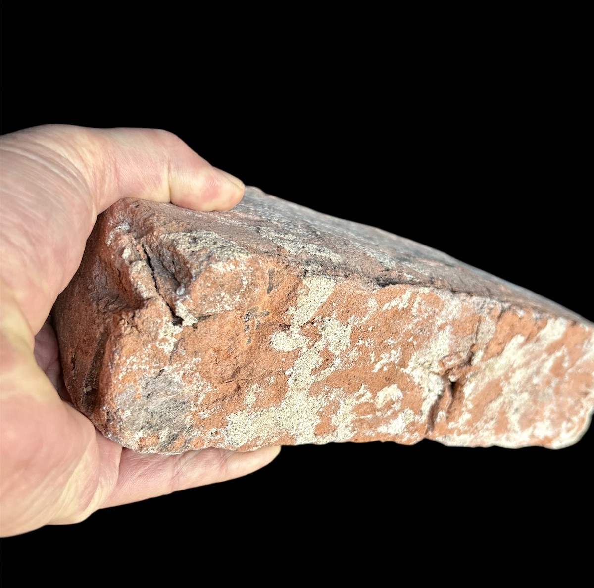 Large 14th Century Appeldorn Castle Brick With Human Fingerprints-photo-4