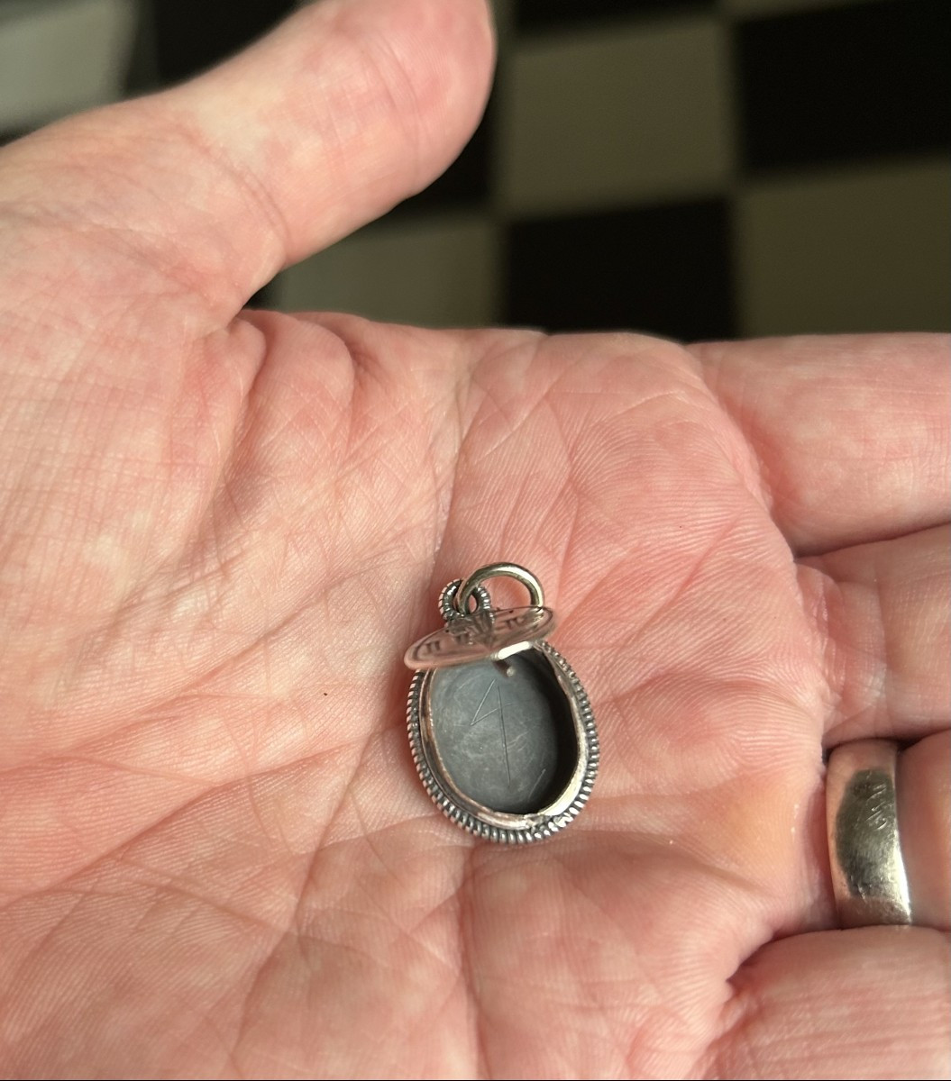 Silver Reliquary Pendant With The Lamb Of God "agnus Dei", 17th Century-photo-3