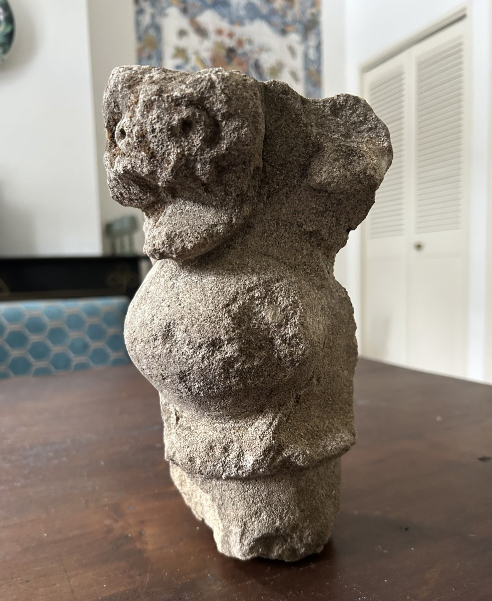 12th Century Stone Capital Depicting A Cockatrice-photo-4