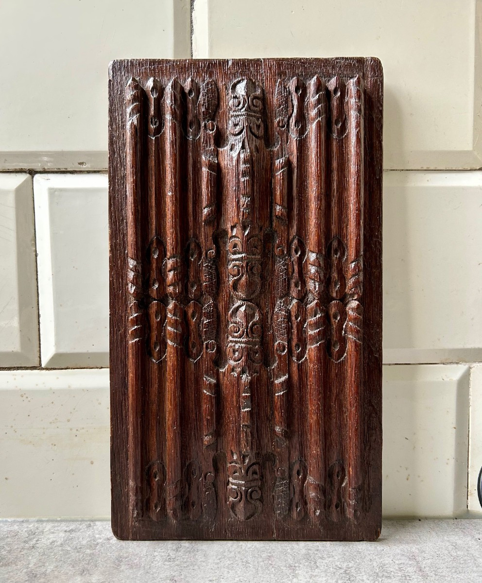 Panneau Renaissance  à Motifs Géométriques et Stylisés, XVIe Siècle-photo-2