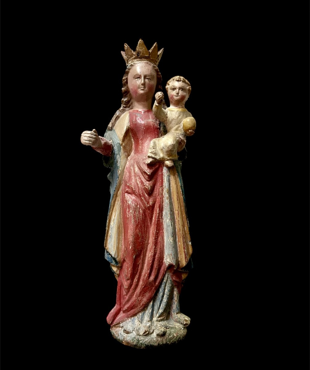 Proantic: Madonna And Child, Mechelen, 16th Century