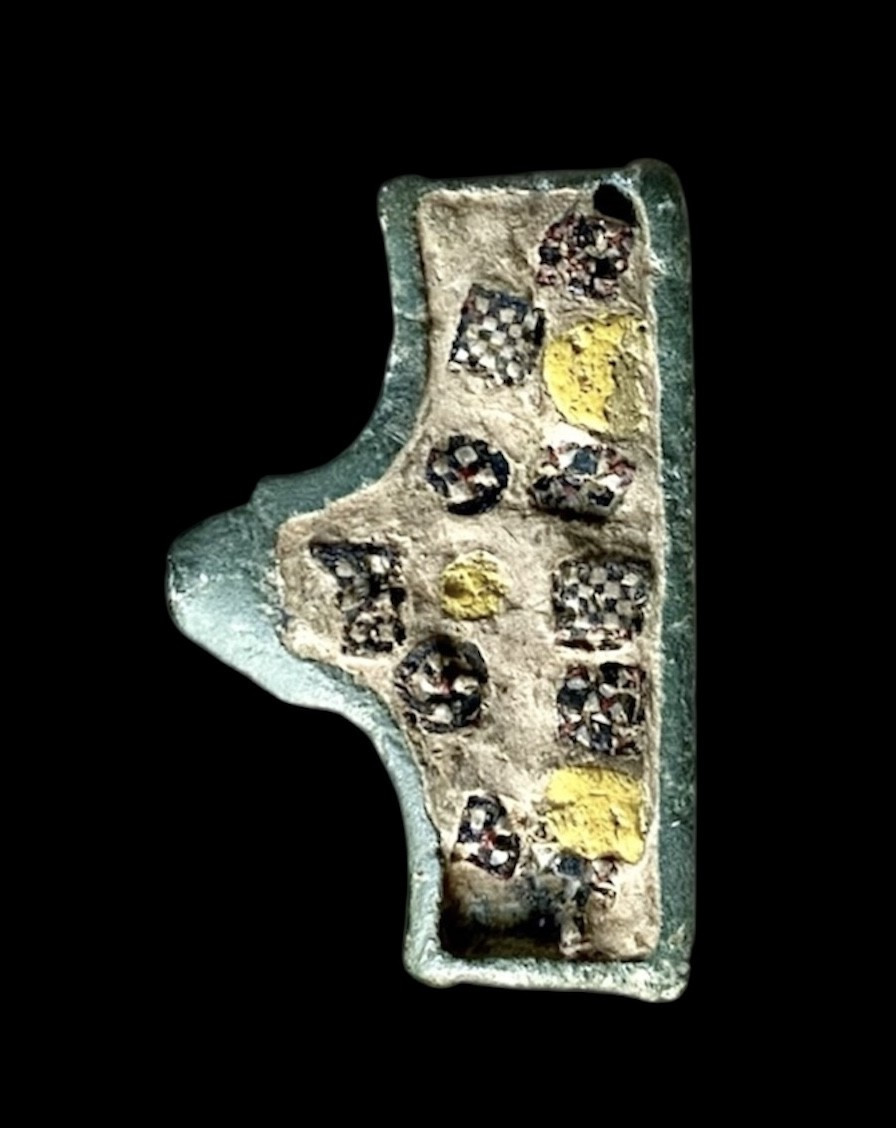Monture Romaine en Bronze Emaillé Millefiori IIe Siècle Après JC