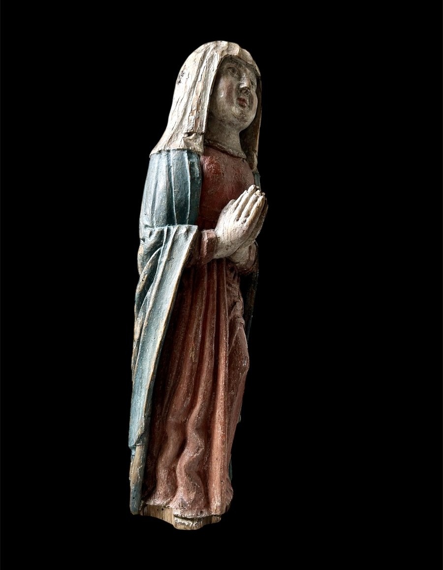 Large Polychrome Statue Of The Virgin Mary, Northern Swabia, 15th–16th Century-photo-1