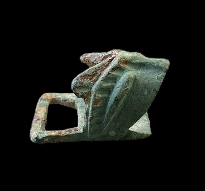 Une Boucle Zoomorphe En Bronze Romanesque XIe-XIIe Siècle-photo-2