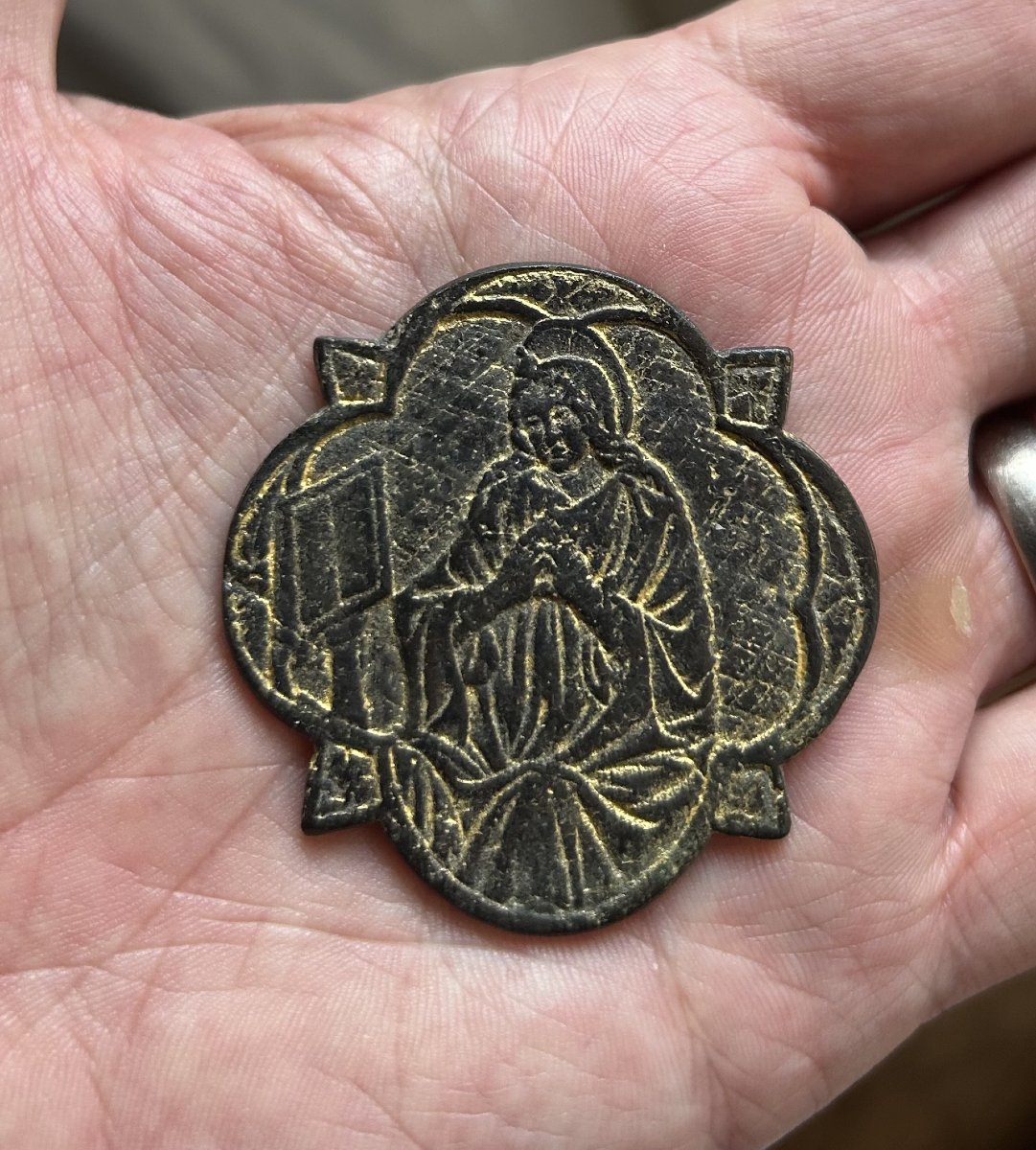 A Medieval Reliquary Or Cross Mount, Circa 14th Century-photo-2