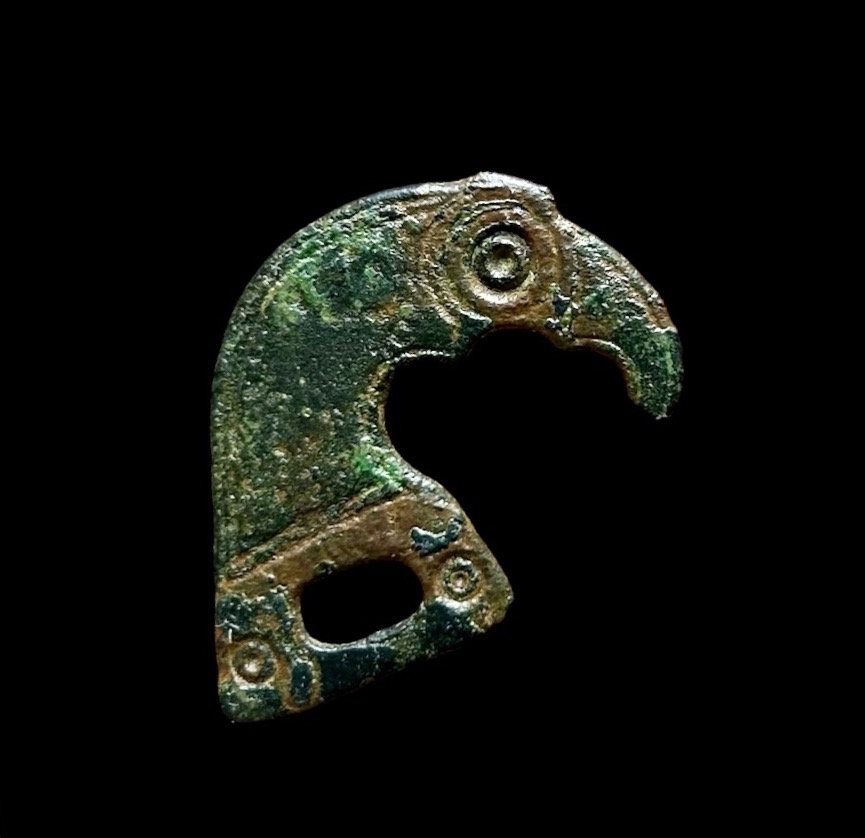 Early Medieval Belt Fitting In The Shape Of An Eagle Or Raven, Circa The 7th Century