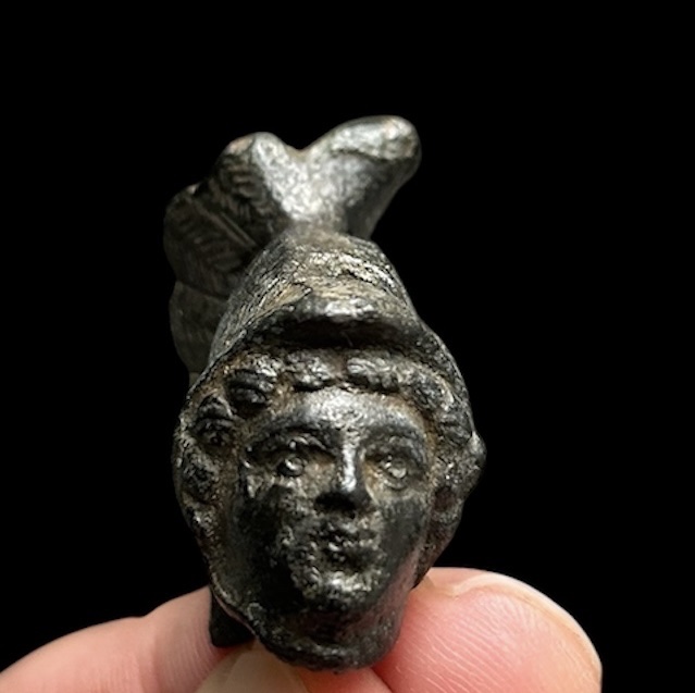 Tête de Mars en Bronze d'époque Romaine, Vers le IIe-IIIe Siècle apr. J.-C.-photo-4