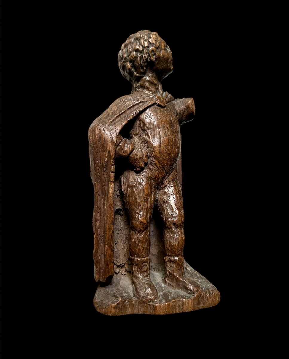 Une Figure De Retable d'Un Homme En Manteau, XVIe Siècle-photo-4