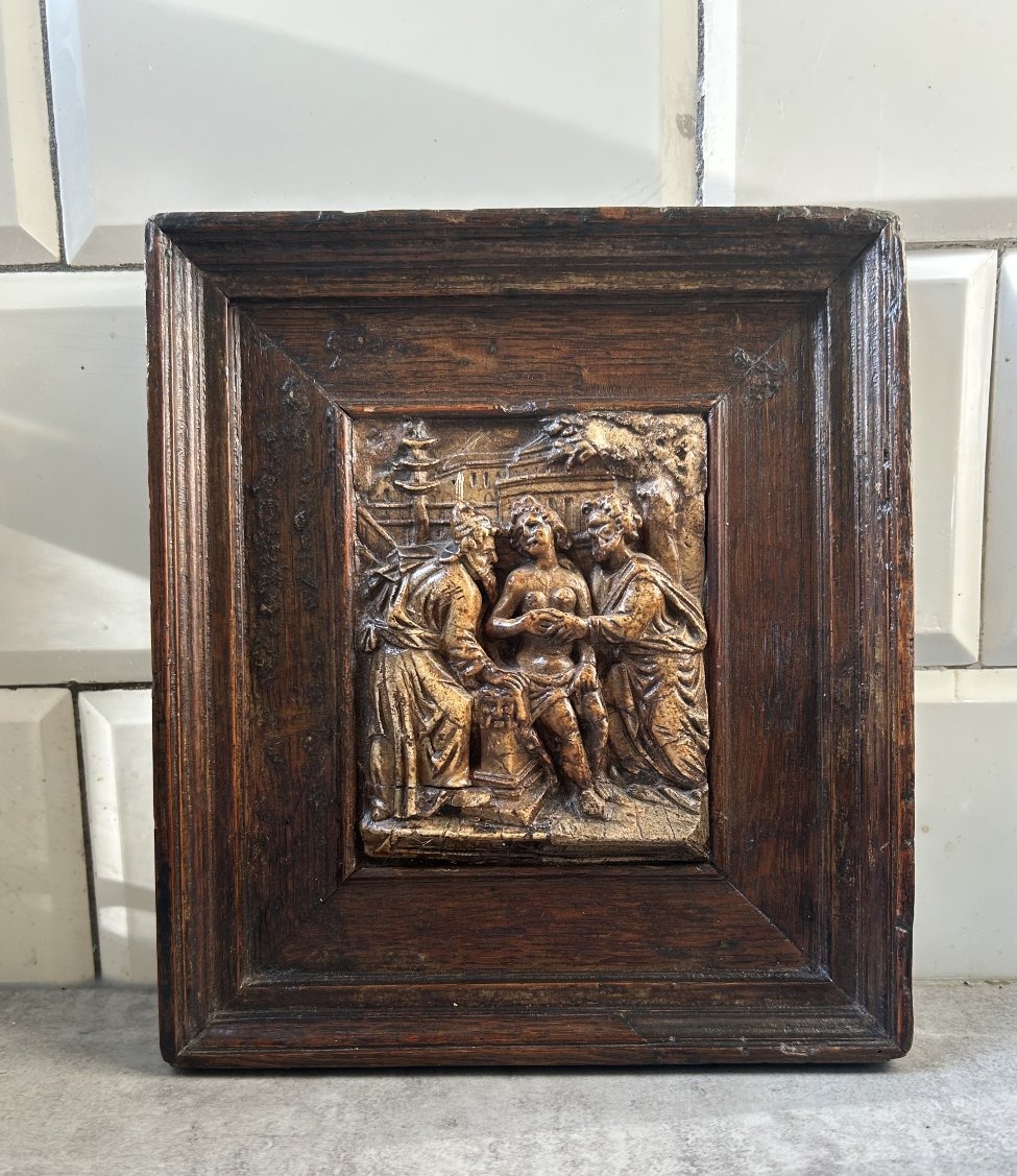 Bas-relief en Albâtre de Malines Représentant Suzanne et les Vieillards, Vers 1600