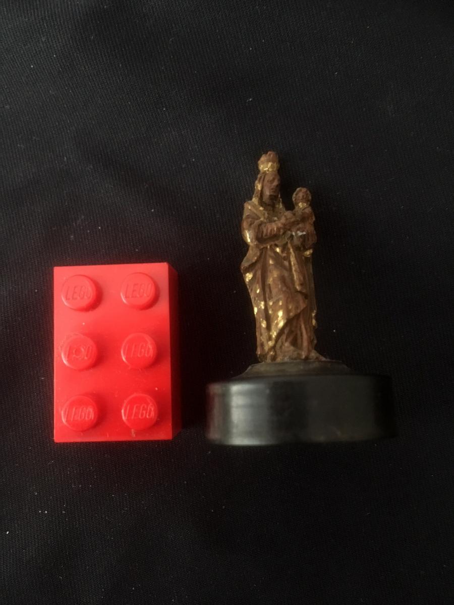 Masterpiece: Madonna Flemish 16th Century 3,2cm.!-photo-1