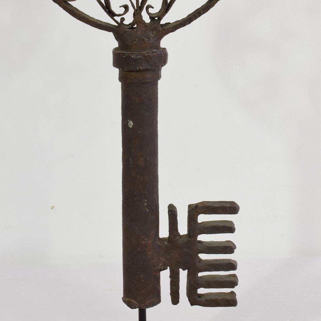 Key Maker’s Shop Sign-hand Wrought Iron Key- France Circa 1850-1900-photo-5